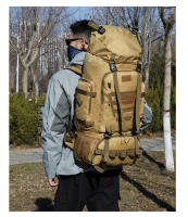 Bolsa De Viaje Táctica Para Hombres Bolsa De Escalada Y Senderismo Grande Deportes Al Aire Libre Bolsa Molle 90L Bolsa Rucksack - details 13