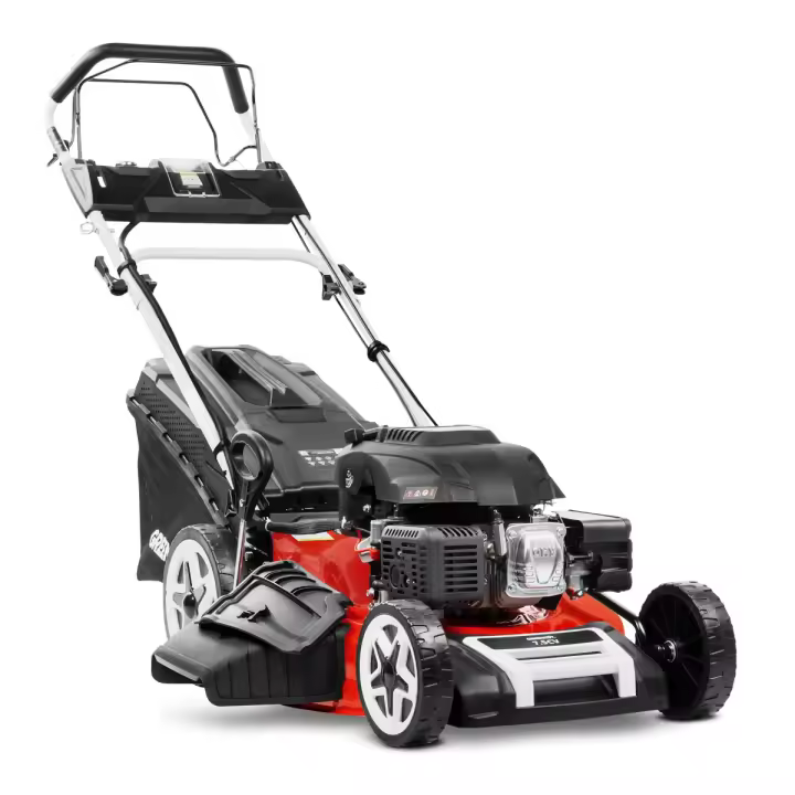 GREENCUT GLM880XE - Cortacésped Gasolina 224cc 7,5cv, Motor 4T, Arranque Eléctrico, Autopropulsado, Cuchilla 530mm, Cesta 65L - 1