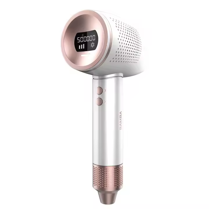 Bamba SkinCare IPL Gun - Depiladora de luz pulsada de pistola compacta con lámpara de cuarzo, 500.000 disparos y pantalla. ¡Con función de enfriamiento y sistema de seguridad! - 1