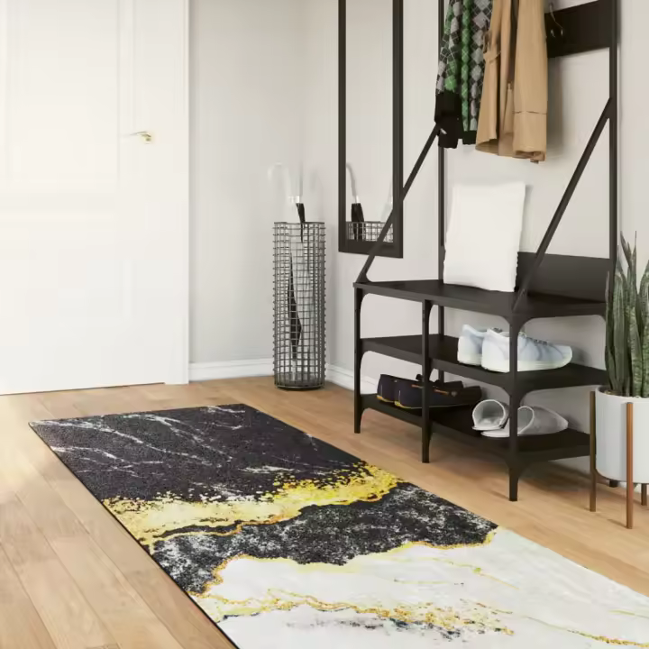 vidaXL Alfombra lavable antideslizante multicolor 80x300 cm - 1