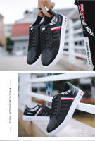 Zapatos Para Hombre Blanco Moda 2024 Cuero Cómodo Casual Planos Tallas Grandes Jóvenes Escuela Patinaje Zapatillas - details 33