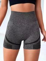 Shorts De Yoga Para Mujer Cintura Alta Fitness Running Pantalones De Gimnasio Levantamiento De Glúteos Sportswear Yoga Push up Shorts De Entrenamiento - details 30