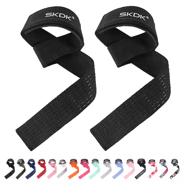 Correas de agarre de silicona antideslizantes (2/4/3 pares) para levantamiento de pesas y entrenamiento de manos, accesorios de fitness para peso muerto. - 1