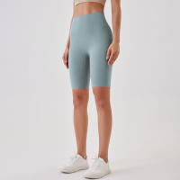 Shorts De Yoga Para Mujer Cintura Alta Transpirables Suaves Y Tensos Leggings De Gimnasio Cortos De Ciclismo Deportivos - details 77