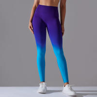 Leggings De Yoga Con Control De Abdomen Y Cambio Gradual High Waisted Para Mujer Fitness Running Entrenamiento Sin Costuras - details 43