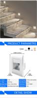 Lámpara De Pared Revestida Con Sensor De Movimiento LED Para Escaleras Y Pasillos Luz De Peldaño AC85-265V Moderna Y Eficiente - details 0