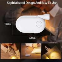 Luz De Libro LED Mini 3 Colores Protección Ocular Ajustable Con Clip 360° Giratorio Lámpara De Estudio Recargable Para Viajes Y Lectura En La Habitación - details 19