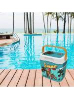 STARLEY - Nevera Portátil de Plástico con Diseño Colorido – Hielera con Tapa Ideal para Picnic, Playa, Camping o Barbacoas – Disponible en 15L y 25L - details 2