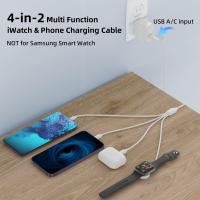 Cargador Magnético Rápido Para Apple Watch Y iPhone Cable Multiusos Compatible Con Reloj Apple 4 En 2 Cargador De Pulsera - details 9