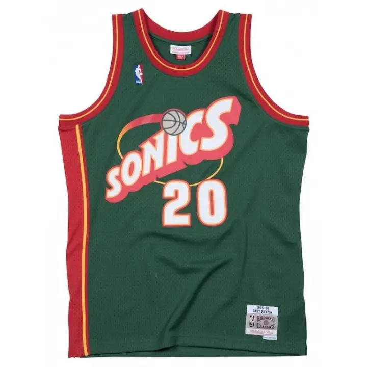 CAMISETA GARY PAYTON - SEATTLE SUPERSONICS - SWINGMAN VERDE - 1