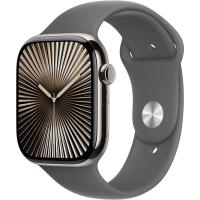 Apple Watch Series 10 GPS Celular 46 mm CA Titanio natural y correa deportiva gris piedra-M/L - details 0