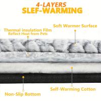 Cama Calentadora Para Gatos Y Perros Auto-caliente Suave Plush Anti-deslizante Para Interior Y Exterior Alfombra Caliente Para Mascotas - details 5