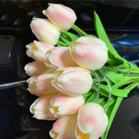 Lámpara De Noche LED En Forma De Tulipán Imitación De Flor Artificial Decoración Para El Hogar Con 5/10 Tulipes PVC - details 11