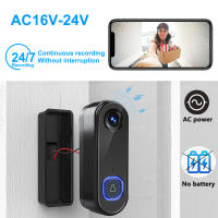 Cámara De Puerta Con Visión Nocturna TUYA Video Doorbell 1080P WiFi Inalámbrica Seguridad Inteligente Alexa Google IR Visión Nocturna AC DC - details 4