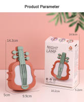 Lámpara De Noche LED Violín Cargable Por USB Luz RGB Para Dormitorio Iluminación De Mesa De La Cama Adecuada Para Alimentación Nocturna - details 14
