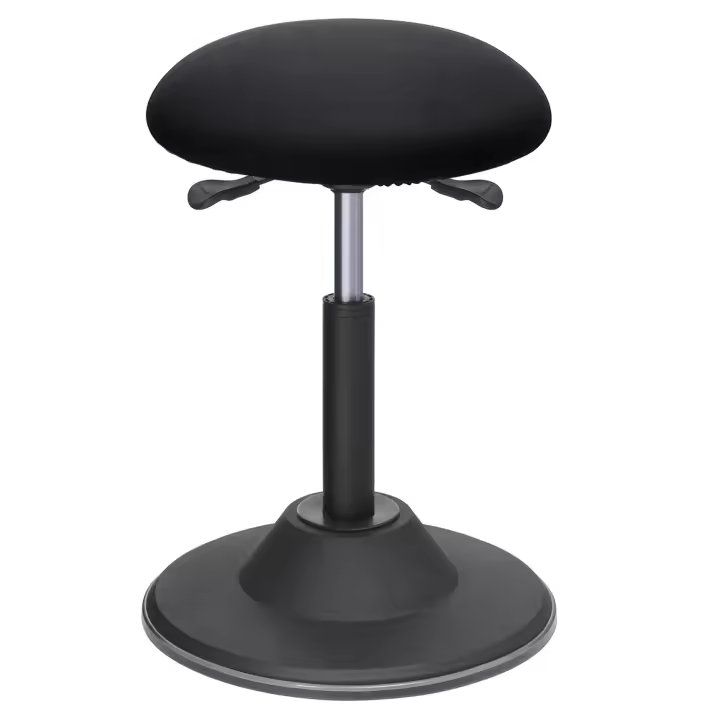SONGMICS Taburete de Trabajo Ajustable en Altura, Taburete de Bar Giratorio 360º, Altura del Asiento 50-70 cm, con Almohadilla Inferior Antideslizante - 1
