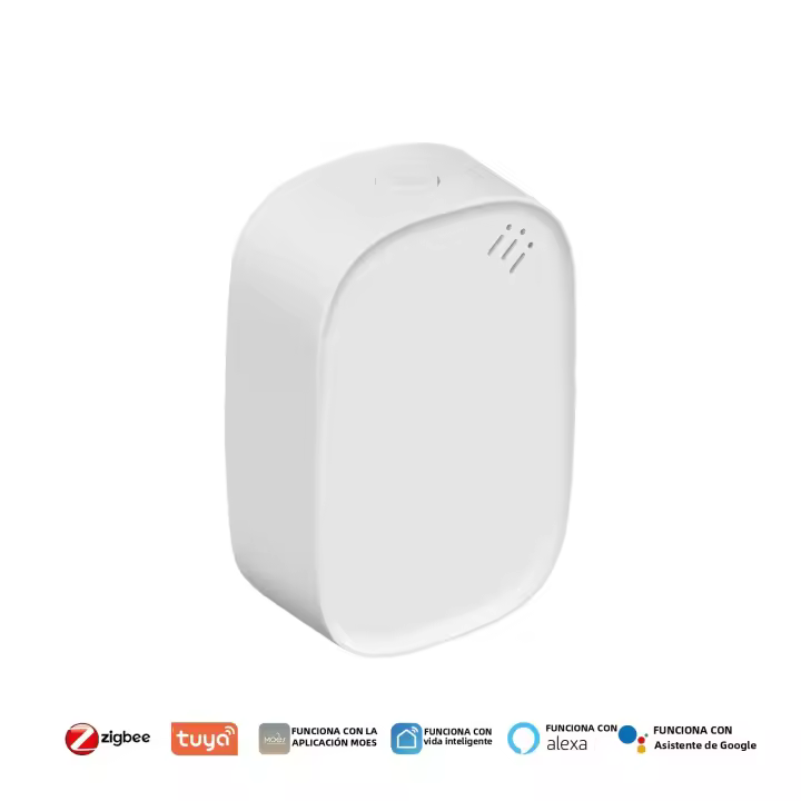 Sensor Inteligente De Temperatura Y Humedad MOES Tuya Zigbee Para Interior Monitoreo Por APP Compatible Con Alexa Y Google Home Recargable - 1