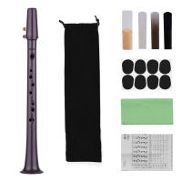 Saxofón Mini De Bolsillo C Con 11 Agujeros ABS Con Boquilla De Alto 4 Piezas De Acrílico 8 Piezas De Almohadillas Dentales 8 Piezas De Reeds Y Carteles De Dedos - details 5