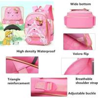 Mochipa de Escuela primary para Niñas-ZP-Mochila-Pink-Nylon impermeable y duradero - details 5