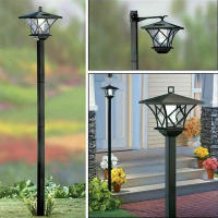 Lámpara Solar De Calle Decorativa Para Jardín Puerta Delantera Y Trasera Lámpara De Piso Solar Con Luz LED Fuente De Energía Solar Protección IP44 Material ABS Estilo Contemporáneo - details 0