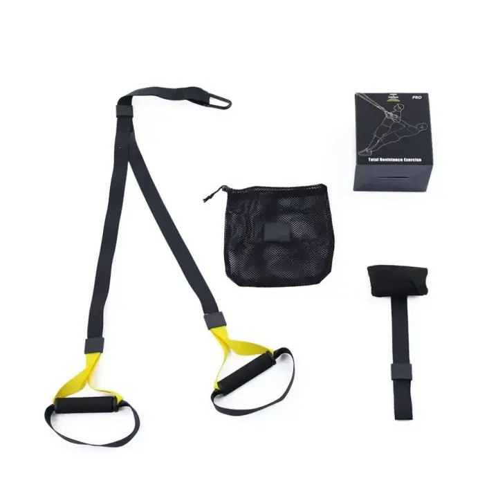 Ozio Fitness Sistema de Correas de Entrenamiento en Suspensión Fitness Musculación Entrenamiento Funcional Cross Training - Cinta de 146 Cm de Largo - 1