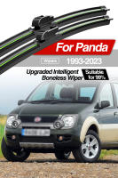 LimpiaParabrisas Antigolpes Para Fiat Panda 1993-2023 Plegables De Bony Natural De Goma Adecuado Para Ventanas Delanteras Accesorios De Parabrisas 2 Piezas - details 0