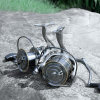 Carrete De Pesca Grande DEUKIO Spinning Máx Drag 20KG Carrete De Pesca Para Agua Dulce Y Salada Carpa Potente Metal Ambidextrous - details 10