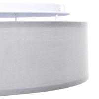 Lámparas de techo empotradas vidaXL Gris Ø 38 cm Tela E27 - details 4