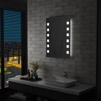 vidaXL Espejo de Pared de Baño con LED Accesorio de Maquillaje Tocador Dimensiones 50 x 60 cm, 60 x 80 cm, 60 x 100 cm - details 1