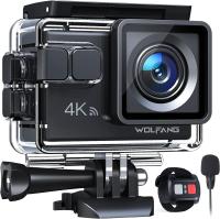 GA100 Action Cam 4K 20MP Cámara Subacuatica WiFi 40M Resistant to Agua EIS Estabilizador de Imagen Cámara de Casco 170 ° Ángulo Ancho Videocámara (Microphone External, Mando a Distancia 2,4G, 2 Baderías y Kit de Accesorios - details 3
