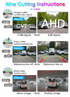 Cámara De Retrovisores Para Coche Vtopek 1920x1080P HD AHD Con Lente De 170 Grados Visión Nocturna Estelar Universal Para Vehículos - details 14