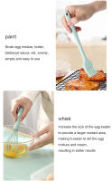 Set De 3 Piezas Para Hornear Herramientas De Cocina De Silicona Resistente Al Calor Espátula Para Crema Batidor De Huevo Cepillo De Grasa Para Pastelería Y Repostería - details 11