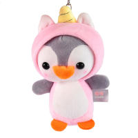 Disfraz Creativo Y Lindo De Pingüino Peluche Bolsa Con Colgante De Muñeco Transformable En Pingüino Llavero De Buitre Rana Y Unicornio Para Adultos Y Niños - details 9