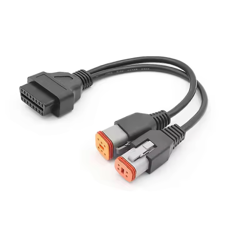 Cable de extensión OBD 2 de 4 pines para Harley-Davidson de 6 pines a 16 pines - 1