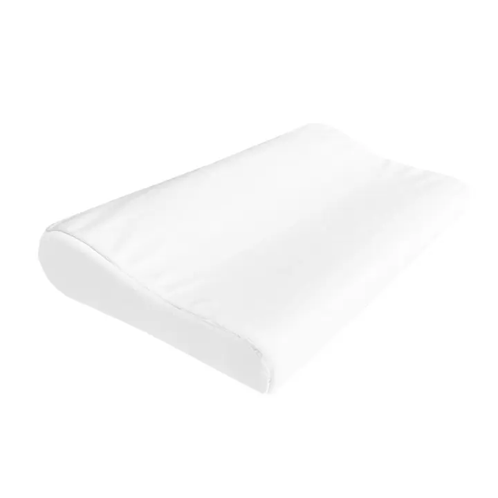 Acomoda Textil – Almohada Viscoelástica Cervical para Cuello. Almohada Desenfundable y Lavable con Cremallera, Adaptable y Ergonómica para Aliviar el Dolor Cervical, Descansar y Dormir 48x29x7-10 cm. - 1