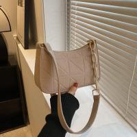 Bolso De Hombro De Color Sólido Para Mujer Y Niñas Bolso De Mano De Moda Bolsa De Armazón Bolsa De PU De Mujer - details 9