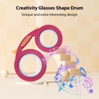 Bombo De Percusión Irregular Con Forma De Cristal Bombín Doble Cara En Colores Rosa Y Azul Instrumento Musical Para Adultos Y Niños Regalo De Navidad - details 0