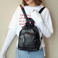 Mochila De Piel PU Para Mujer Pequeña Y Ligeramente Capaz Estilo Casual Con Cierre De Cremallera Mochila De Hombro Para Niñas Y Estudiantes - details 8