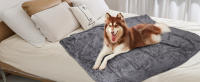 Nobleza - Manta Suave de Felpa para Perros Gatos y Otras Mascotas Lavable Color Gris Claro - details 5