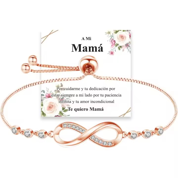 Cosie Lily Regalo Mujer Pulsera Mujer Pulseras Plata Mujer 925 Pulsera Corazón Joyas Mujer Regalos para Esposa Novia Mamá Navidad San Valentín Cumpleaños Infinity Bracelet - 1