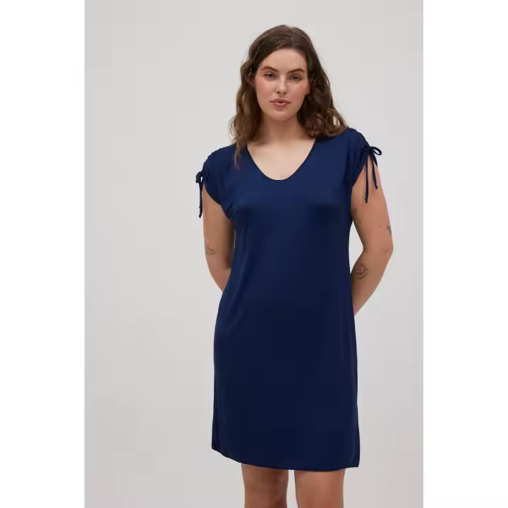 Ysabel Mora - Vestido corto detalle mangas marino - 1