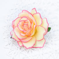 Rosa De Seda Alta Calidad 10CM Para Decoración De Casamiento Hogar Navidad Accesorios De Boda Flores Artificiales DIY Broche - details 17