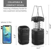 Solar LED Camping Lamp - Waterproof Lantern with Hand Crank - details 1