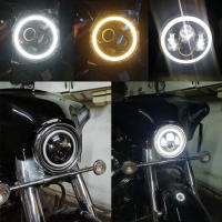 NLpearl Faros LED De 7 Pulgadas Para Jeep Wrangler off Road 4x4 Lada Niva Urban H4 Halo Angle Eyes 12V 24V Luz De Cabeza Para Coche - details 5