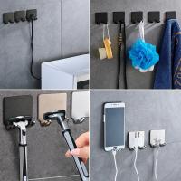 Soporte De Afeitadora De Acero Inoxidable 1/4X Para Baño Con Gancho De Almacenamiento Muro Para Hombres Accesorios De Baño Soporte De Afeitadora Sin Perforar Multifuncional - details 2