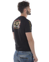 Emporio Armani EA7 Camiseta Algodón Hombre Negro 3 ZPT87PJ02Z 1200 - details 3