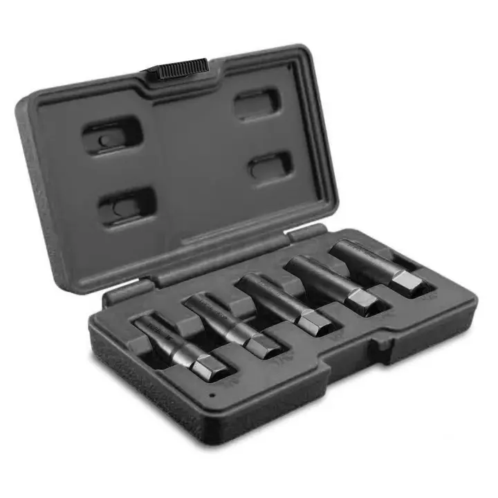 JOMAFA - Juego de vasos LARGOS para quitar tuercas y tornillos dañados y tornillos antirrobo ( Vasos Twist ), 5 piezas - 3562 - 1