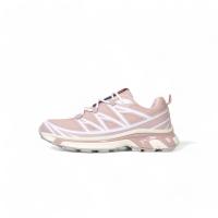 HLuna Zapatillas de mujer estilo running con rayas zig-zag en color beige café y rosa  jf3227 malla transpirable - details 3