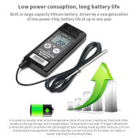 Logger De Temperatura Bluetooth TempU06 Reutilizable Rango De -200℃ Grabador De Datos Con Sensor Externo Para Cadena Fría - details 9