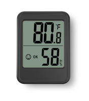 Termómetro Y Higrómetro Digital Con Pantalla Táctil Y Magnete Estación Climática Con Luz Trasera Para El Hogar Medidor De Temperatura Y Humedad - details 5